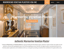 Tablet Screenshot of marmorinovenetianplasters.com
